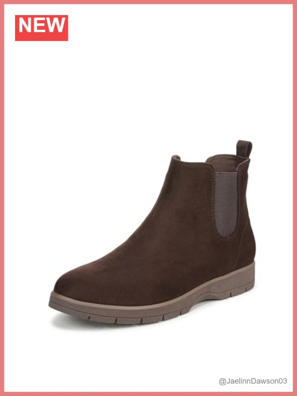 Womens Pull On Ankle Bootie Slip On Chelsea Lug Sole Microfiber Boots